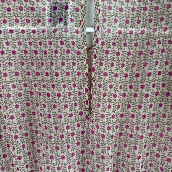 MISA Los Angeles Floral Mini Dress Ruffle Tiered Smocked Waist Size M - Picture 7 of 12